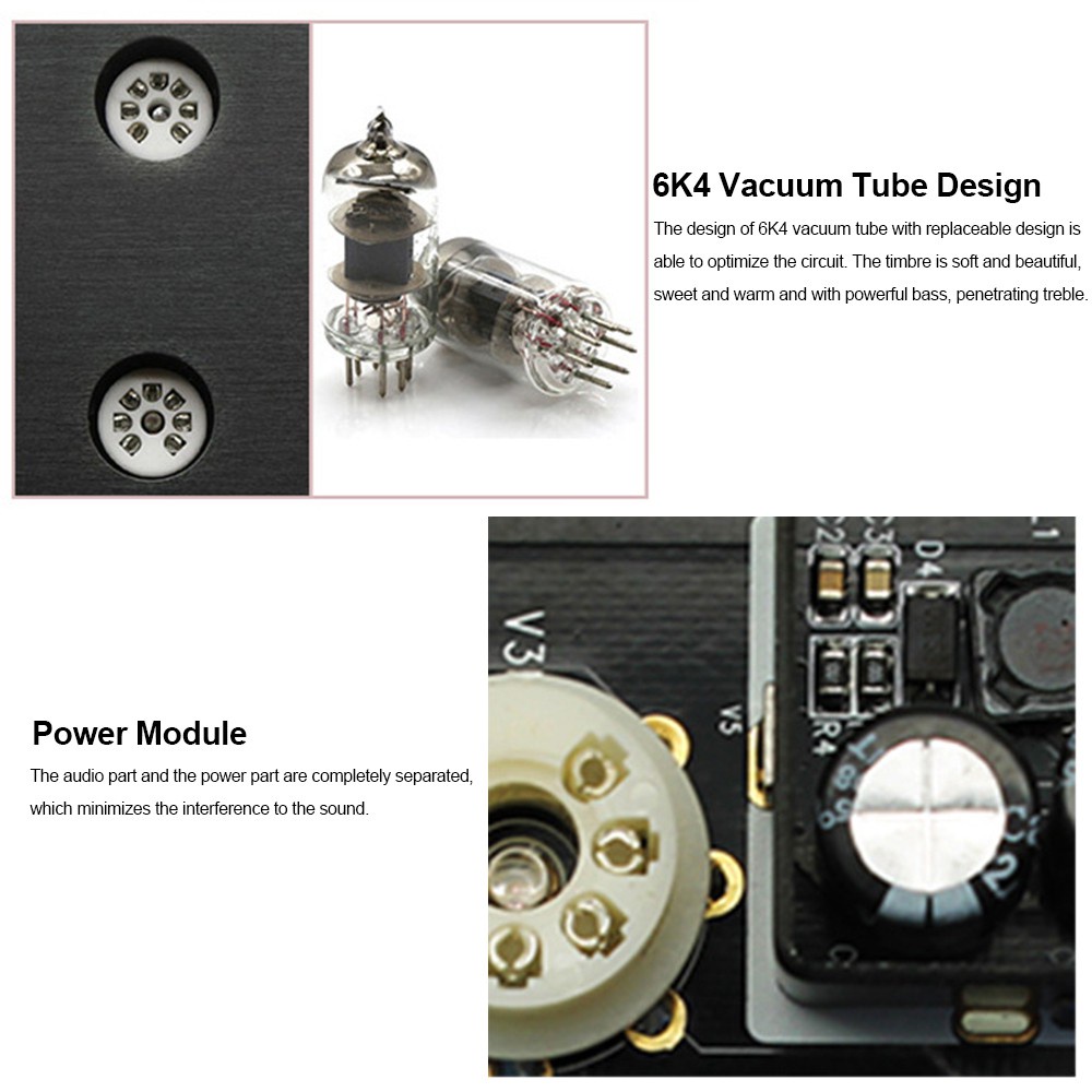 Bộ thiết bị xử lý tiền khuếch đại âm thanh FX-AUDIO TUBE-03 Mini HiFi chuyên dụng chất lượng cao kèm nguồn ngoài -dc3449