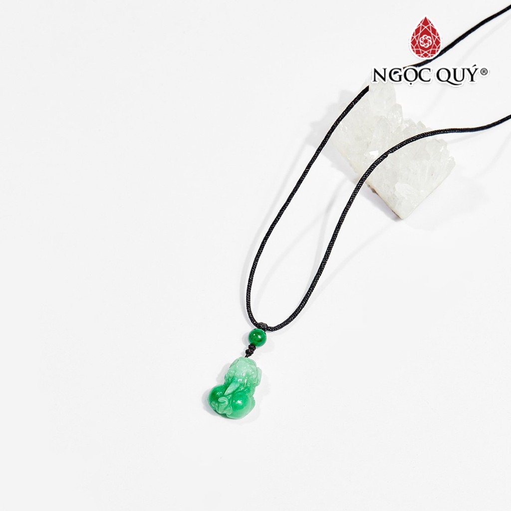 Mặt dây chuyền tỳ hưu đá cẩm thạch jadeite - Ngọc Quý