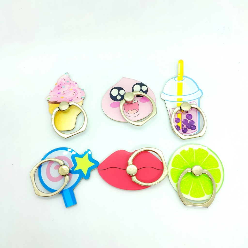 Giá Đỡ Điện Thoại, Iring Đỡ Điện Thoại Hoạt Hình Cute, Nhiều Mẫu Đa Dạng - P065