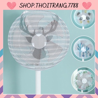 Lưới Vải Bọc Lồng Quạt Máy Có Dây Rút ❌Đường Kính 50-55 Cm❌ An Toàn Cho Bé 88193