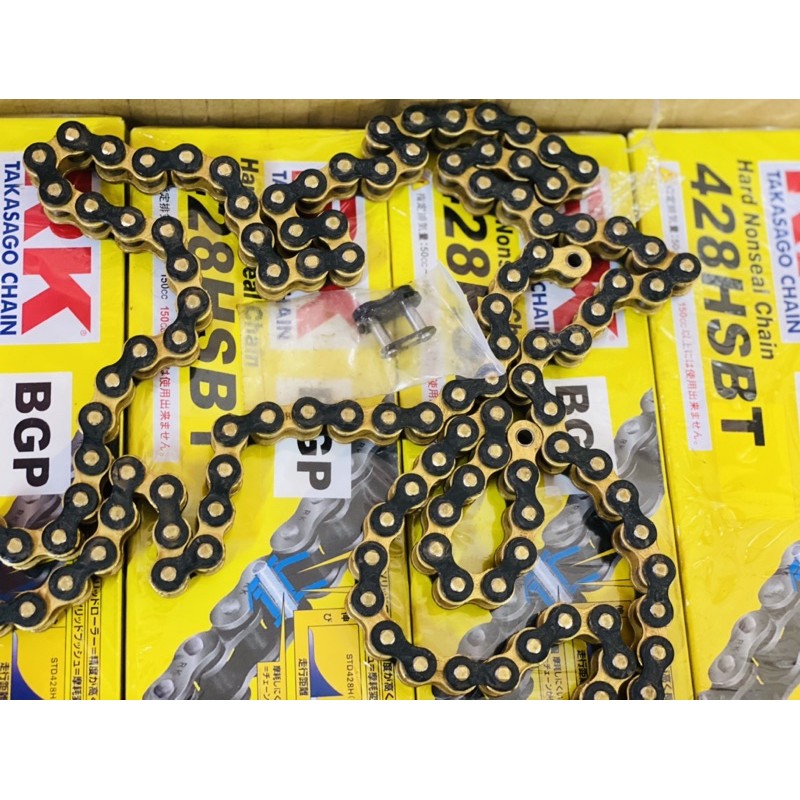 Sên RK vàng đen 428HSBT /428SB - 124L chính hãng