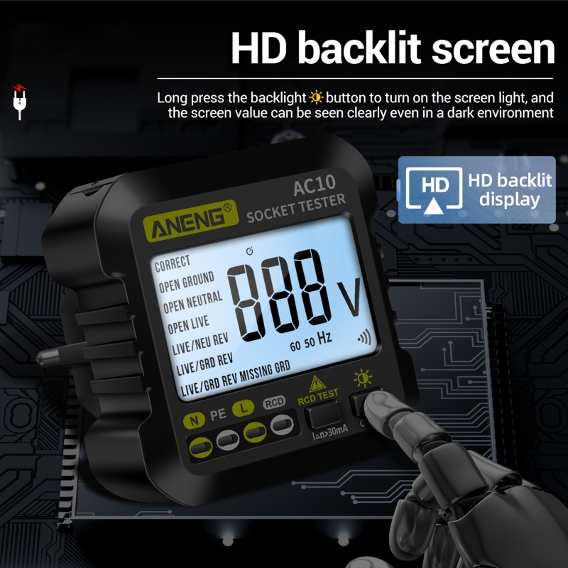 Thiết Bị Kiểm Tra Điện Áp 90-250V / 50-60Hz Chuyên Dụng