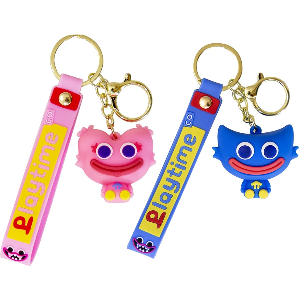 Poppy Playtime Huggy Wuggy Keychain Silicone Cute Keychain For Christmas New Year Birthday Gifts