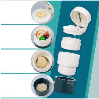 Dụng cụ đựng, cắt và nghiền thuốc viên 3 in 1, siêu tiện lợi