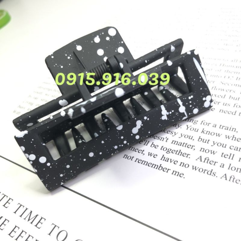 Kẹp Tóc Bò Sữa Giá Rẻ Kẹp Càng Cua Đốm Trắng Đen