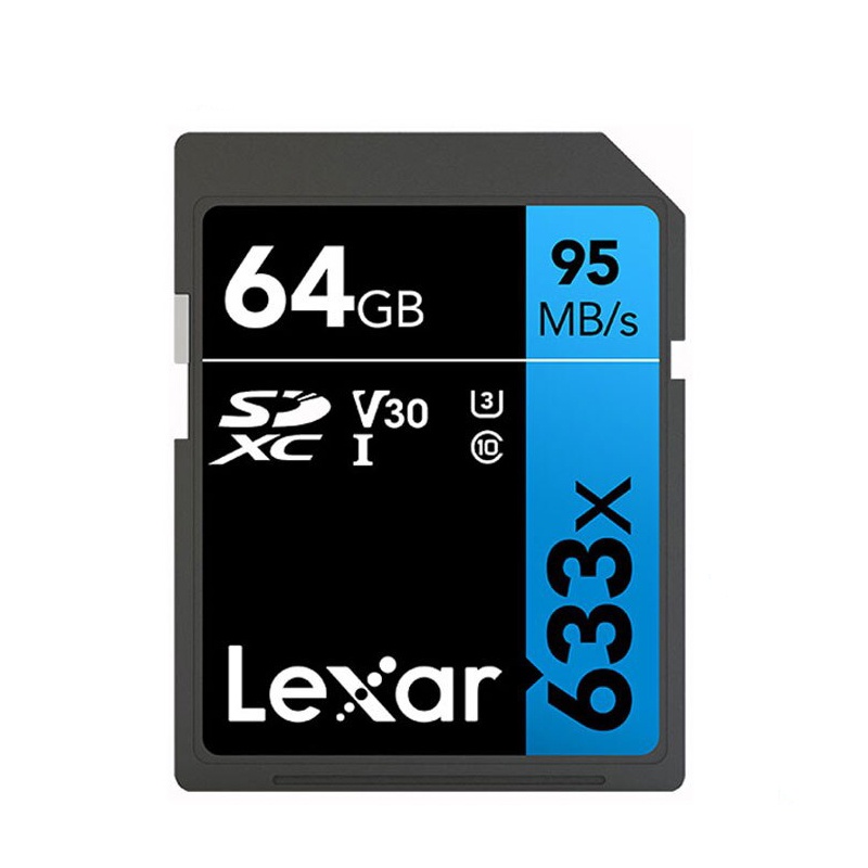 Thẻ Nhớ Máy Ảnh SDXC Lexar Professional 633x 64GB UHS-I U3 4K V30 95MB/s (Đen)