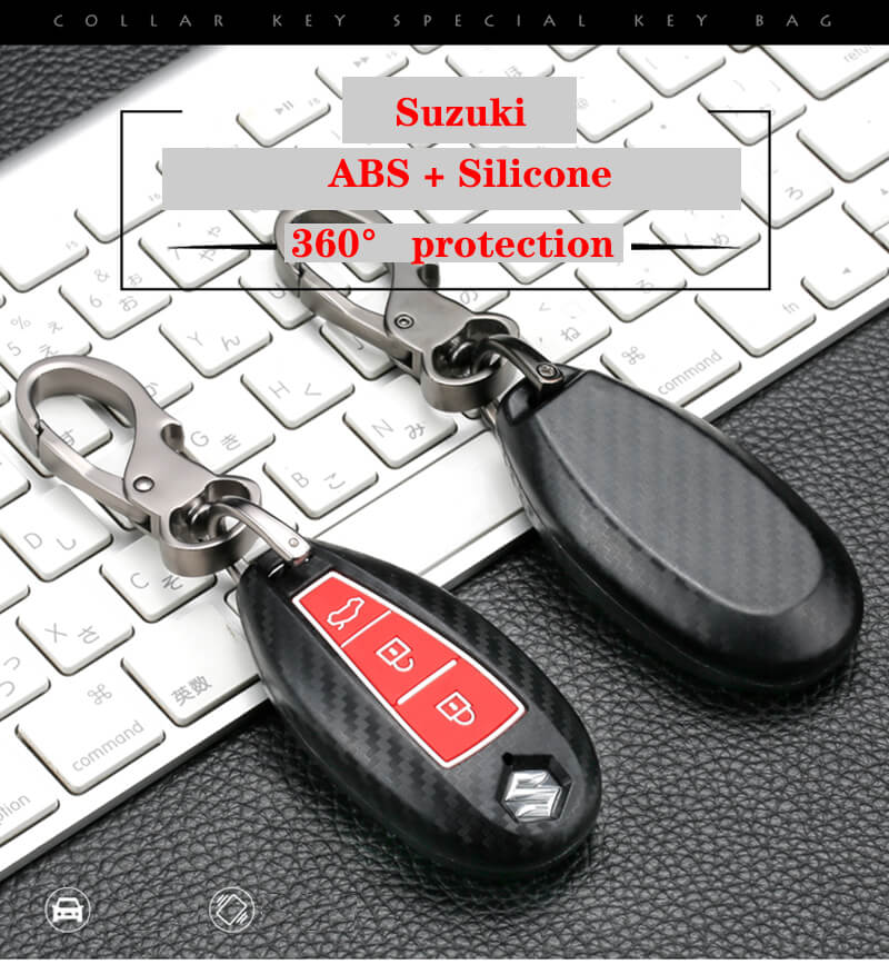 Vỏ bảo vệ chìa khóa bằng ABS 2 chìa cho Suzuki Vitara Swift Ignis Kizashi SX4 Baleno