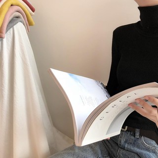 Áo len lụa cổ lọ dài tay siêu mềm, siêu ấm