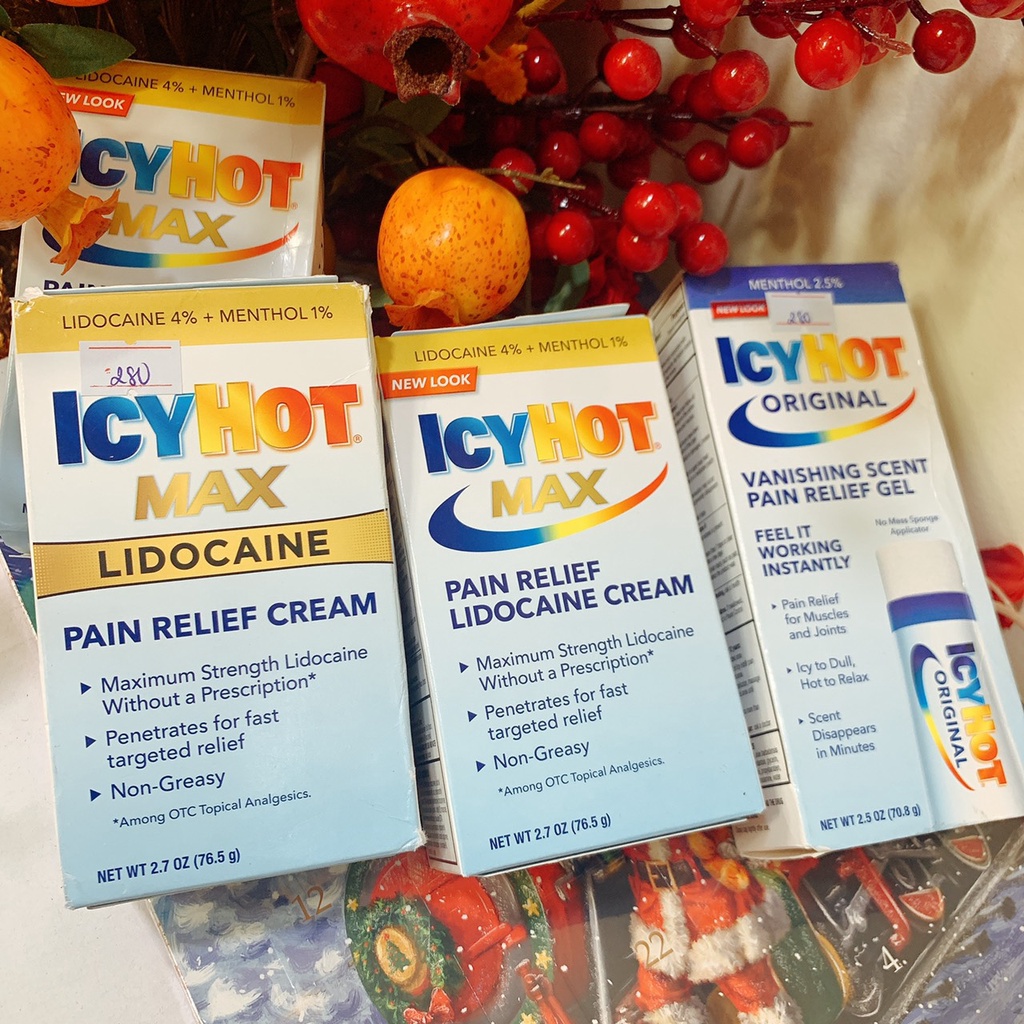 Icy Hot MAX Pain Relief Lidocaine Cream 76.5gr