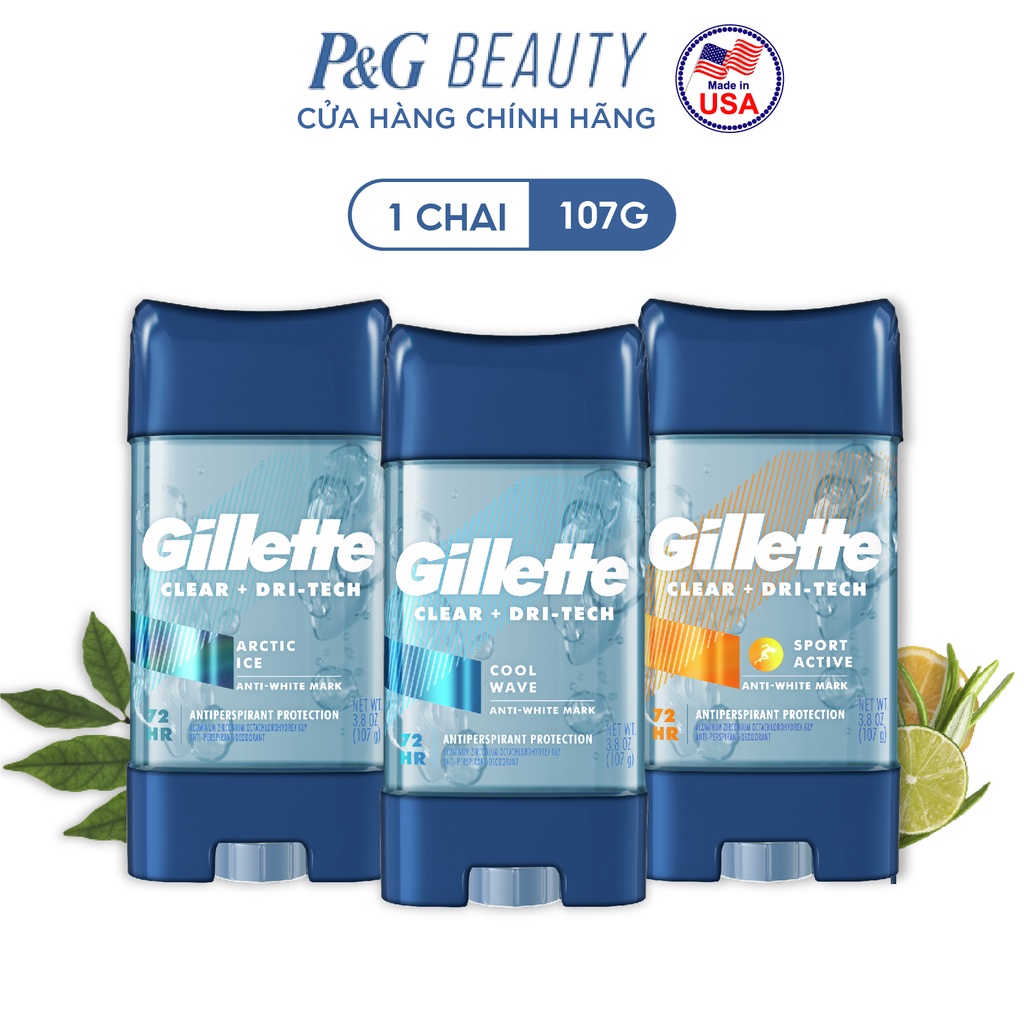 Gel Ngăn tiết mồ hôi và Khử mùi Gillette 107g