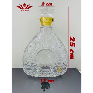 Chai rượu tam giác xo 750ml