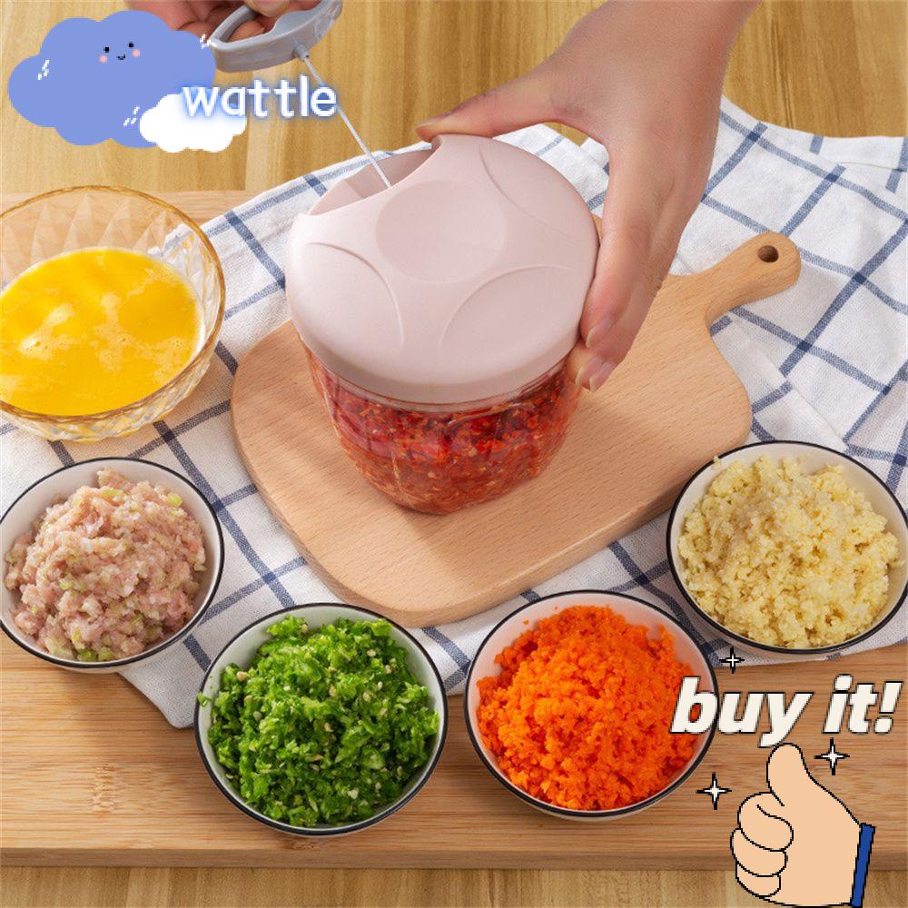 Máy Xay Tỏi / Hành / Rau Củ Dạng Kéo Bằng Tay Tiện Lợi