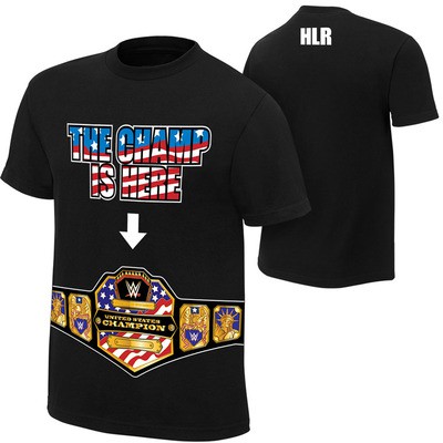 Áo phông WWE John Cena "The Champ Is Here" đen