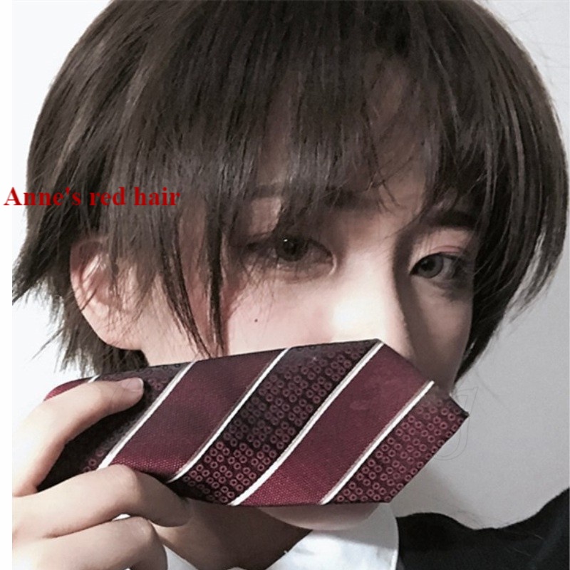 Bộ tóc giả ngắn thẳng tự nhiên thời trang unisex