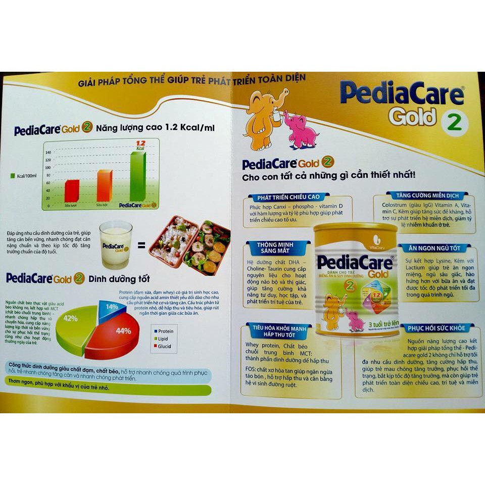 Sữa PediaCare Gold 1 900g