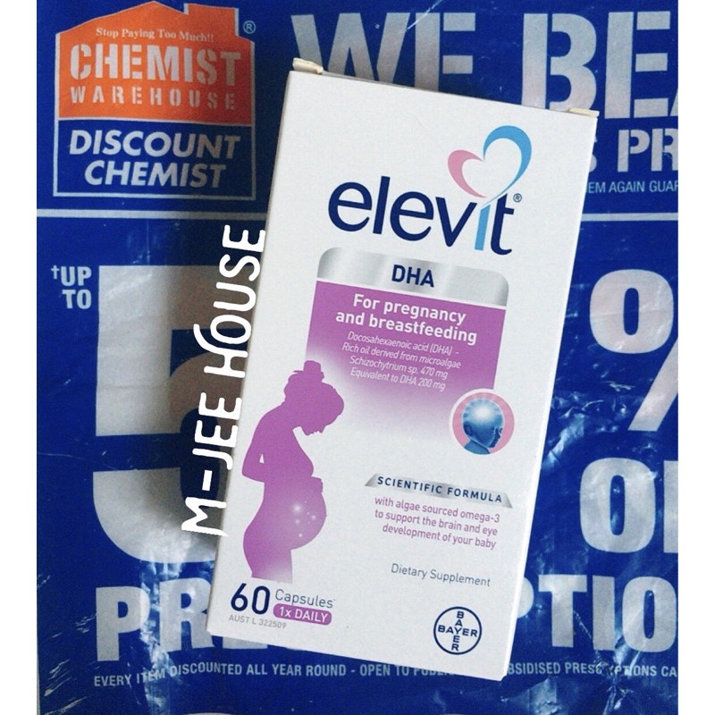 Elevit DHA bầu - 60 viên