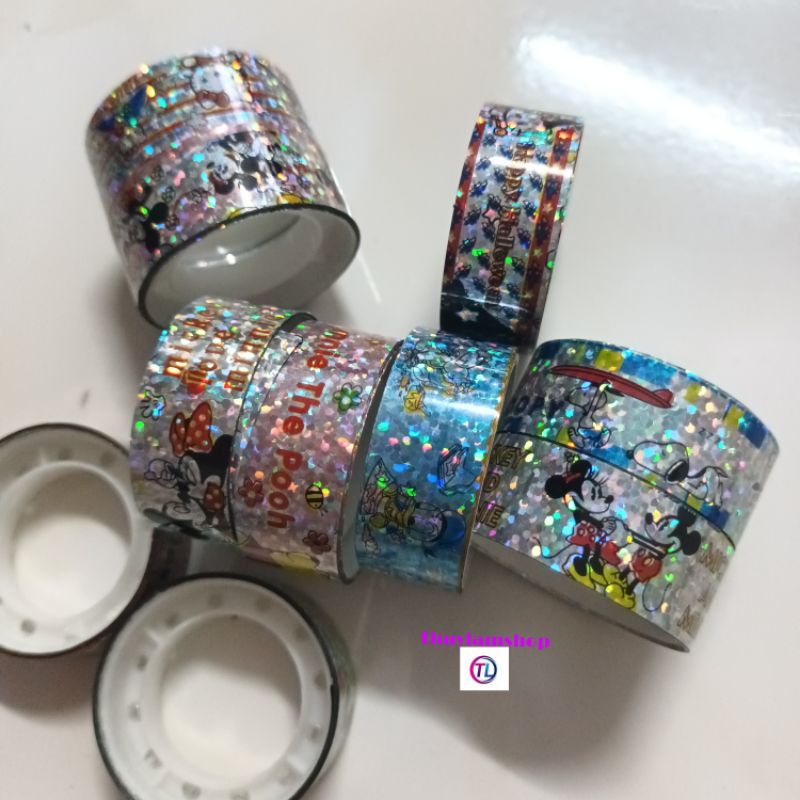 set 2 cuộn băng keo hoạt hình dán trang trí thủ công