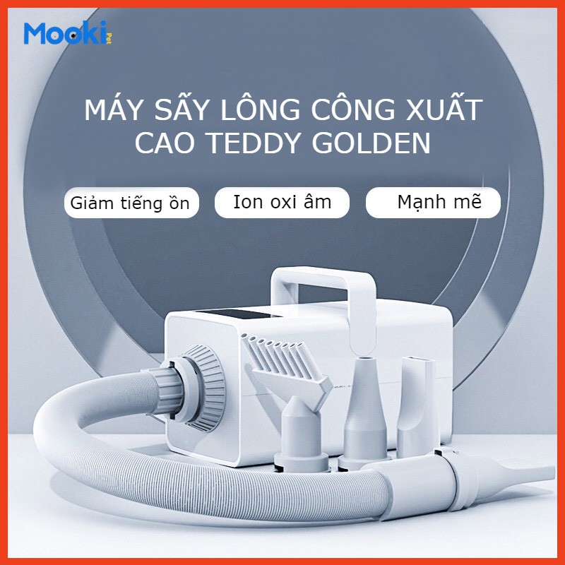 [ Hàng cao cấp ] Máy Sấy lông Chó Mèo mặt cảm ứng - Công Suất Lớn 2200W -Tặng khăn ướt