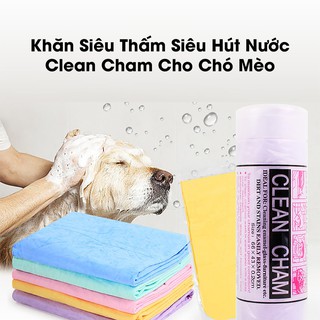 Khăn Tắm Chó Mèo Siêu Thấm Hút