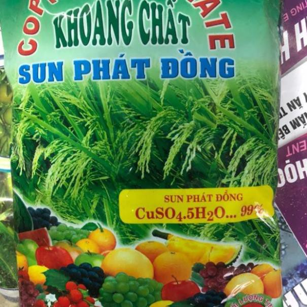 đồng sunphat pha booc đô trừ nấm (CuSO4 1kg)