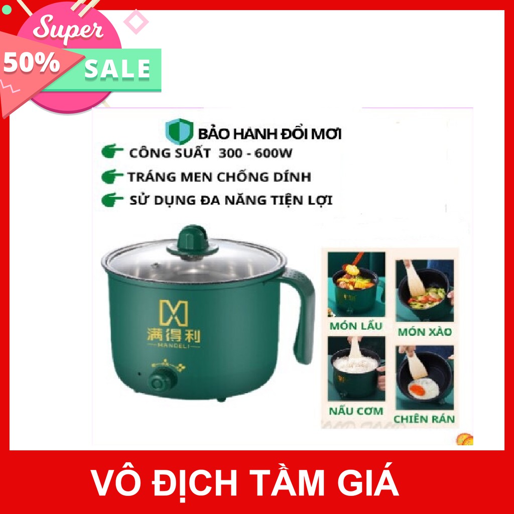 Nồi lẩu mini đa năng chống dính tặng kèm khay hấp