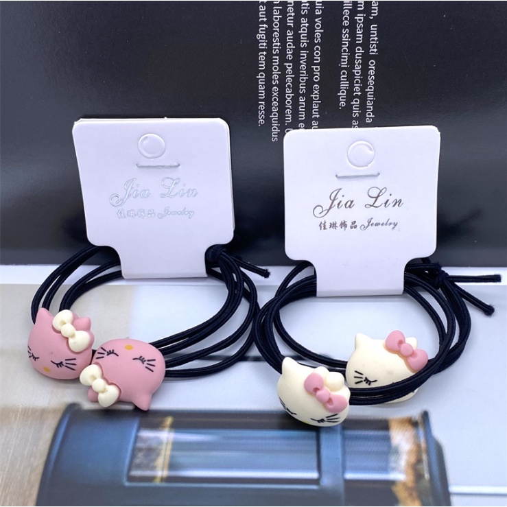 RẺ VÔ ĐỊCH  1 CHIẾC DÂY BUỘC TÓC HÌNH DỄ THƯƠNG LOẠI DÂY ĐÔI SIÊU BỀN