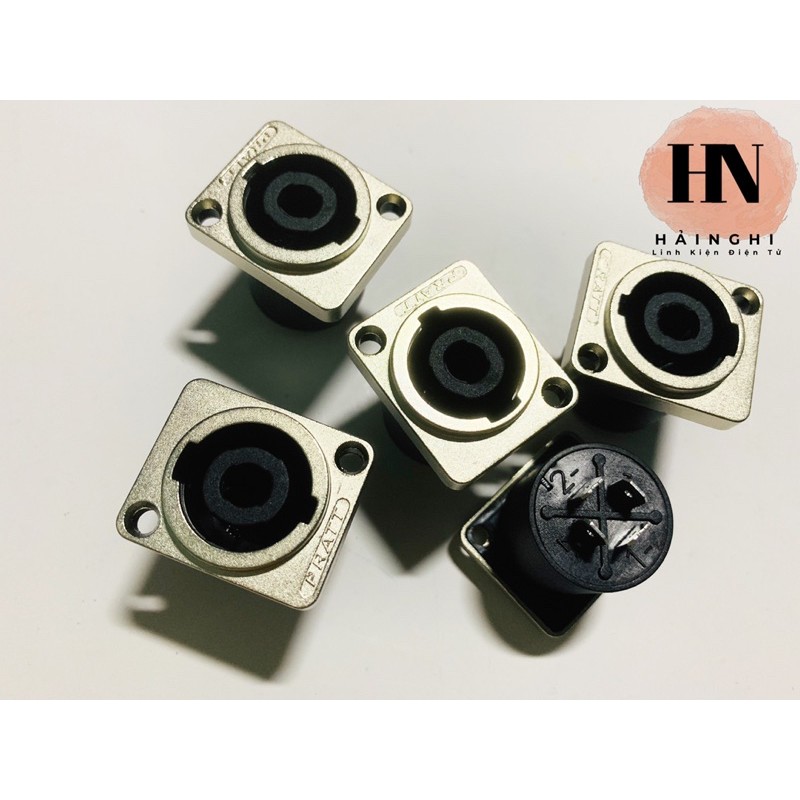 Ổ Khóa Loa - Jack Speakon Âm Viền Kim Loại Hàng Xịn