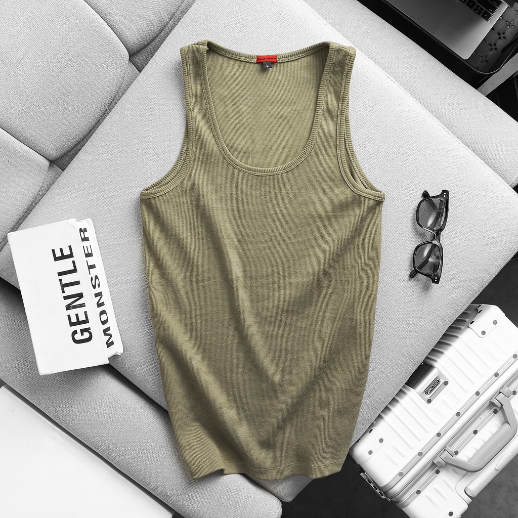 Áo Ba Lổ Thun Gân Form Slim Fit Thích Hợp Tập Gym