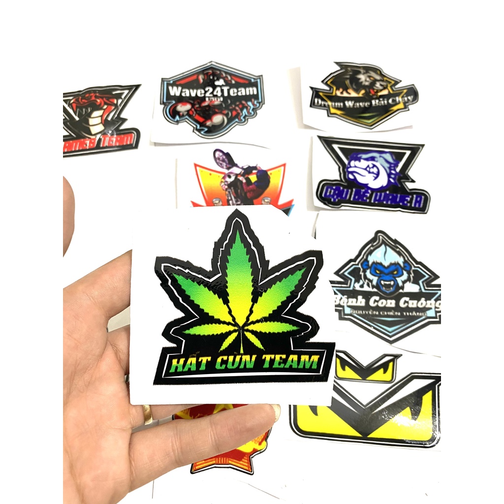 Tem Sticker 3 lớp đủ mẫu Cam Kết 3 Lớp Chống Bong