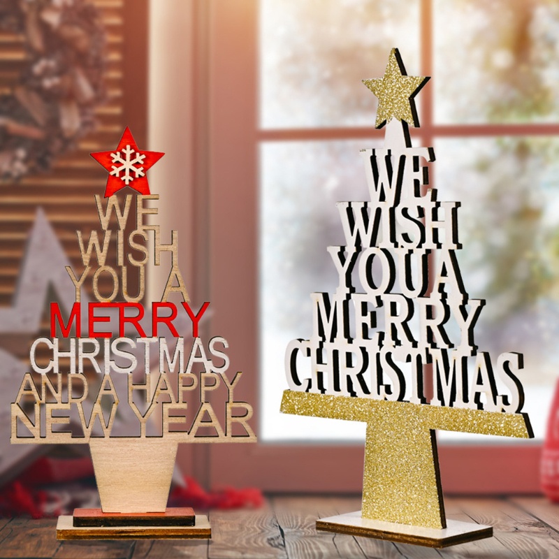 Cây thông noel bằng gỗ dùng trang trí DIY