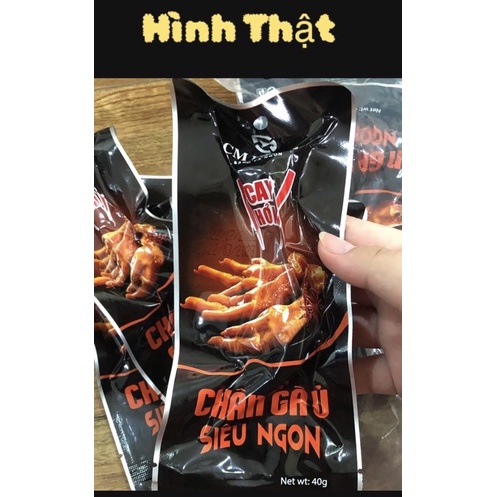 Chân gà ủ vị Việt Nam, Chân gà Cm Foods loại cay hơn, siêu cay siêu đã 45g