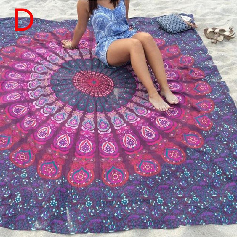 Khăn đi biển họa tiết Mandala Ấn Độ đa năng | BigBuy360 - bigbuy360.vn