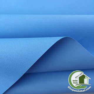 Vải bố PVC màu xanh dương - vải may balo túi xách [ 1m x khổ 1,55m ]