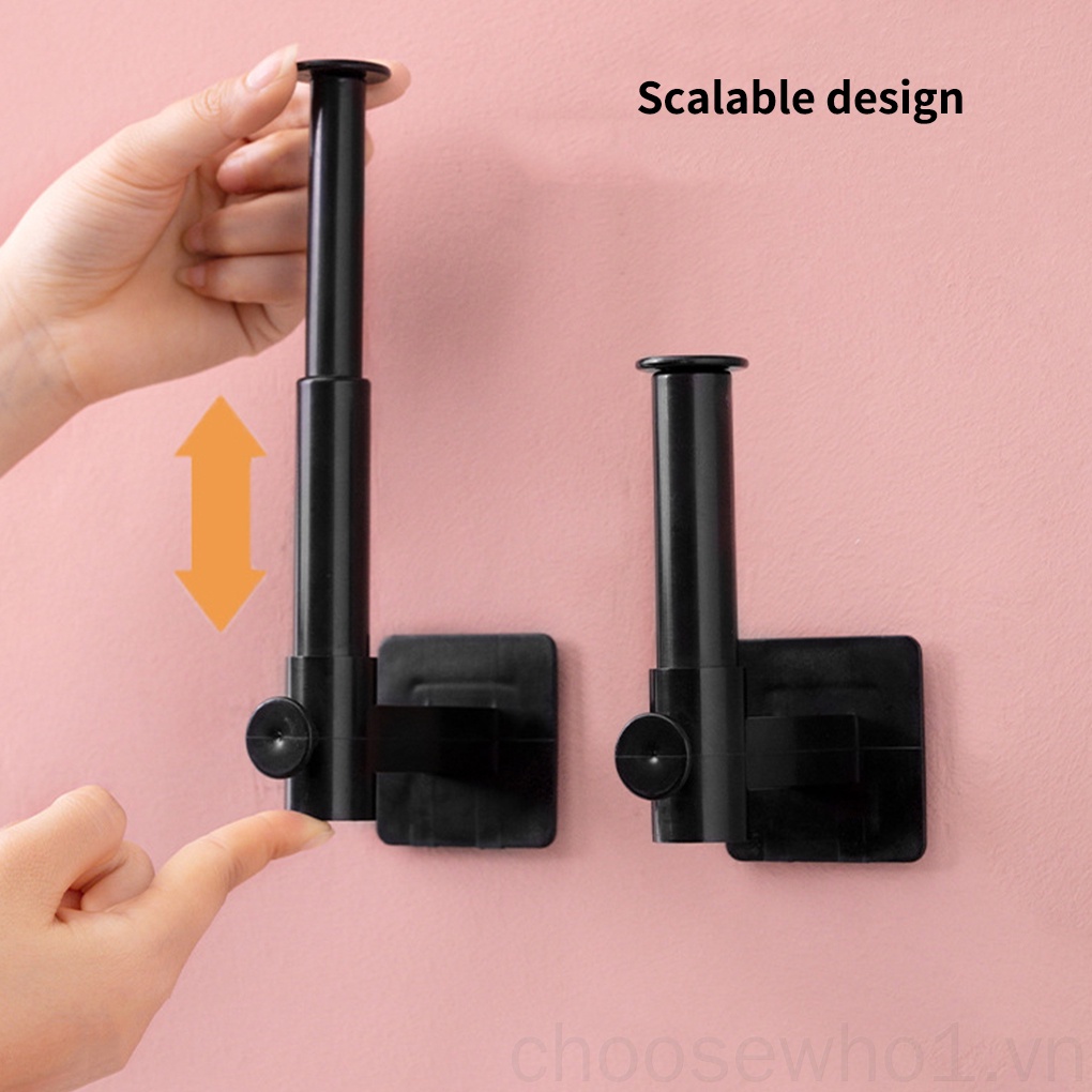 Giá đỡ giấy vệ sinh hình chữ L bằng nhựa gắn tường tiện dụng cho nhà tắm/ nhà bếp