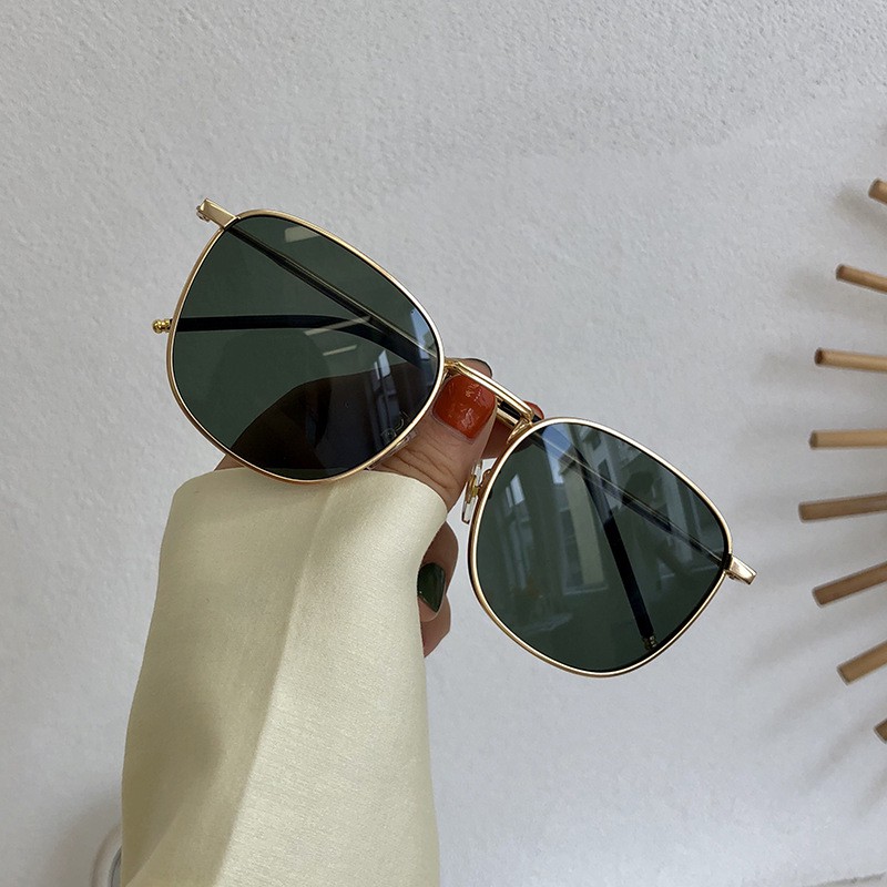 Kính mát nam nữ mắt tròn thời trang cao cấp, kính râm chống tia UV phong cách Hàn Quốc đẹp sang trọng LUMINA 205