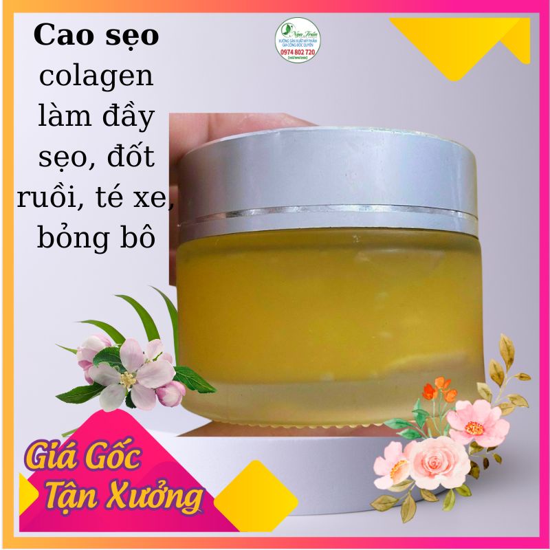 Cao gel sẹo colagen 10gr  làm đầy sẹo, đốt ruồi, té xe, bỏng bô