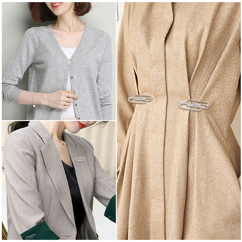 Ghim Cài Áo Hình Kim Băng Mạ Màu Độc Đáo