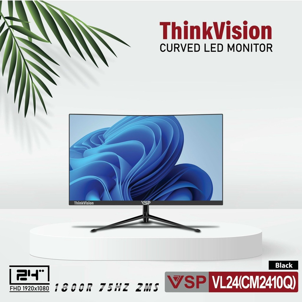 Màn hình VSP Thinkvision VI24 24inch Full HD/75Hz/Flat  PHẲNG NEW