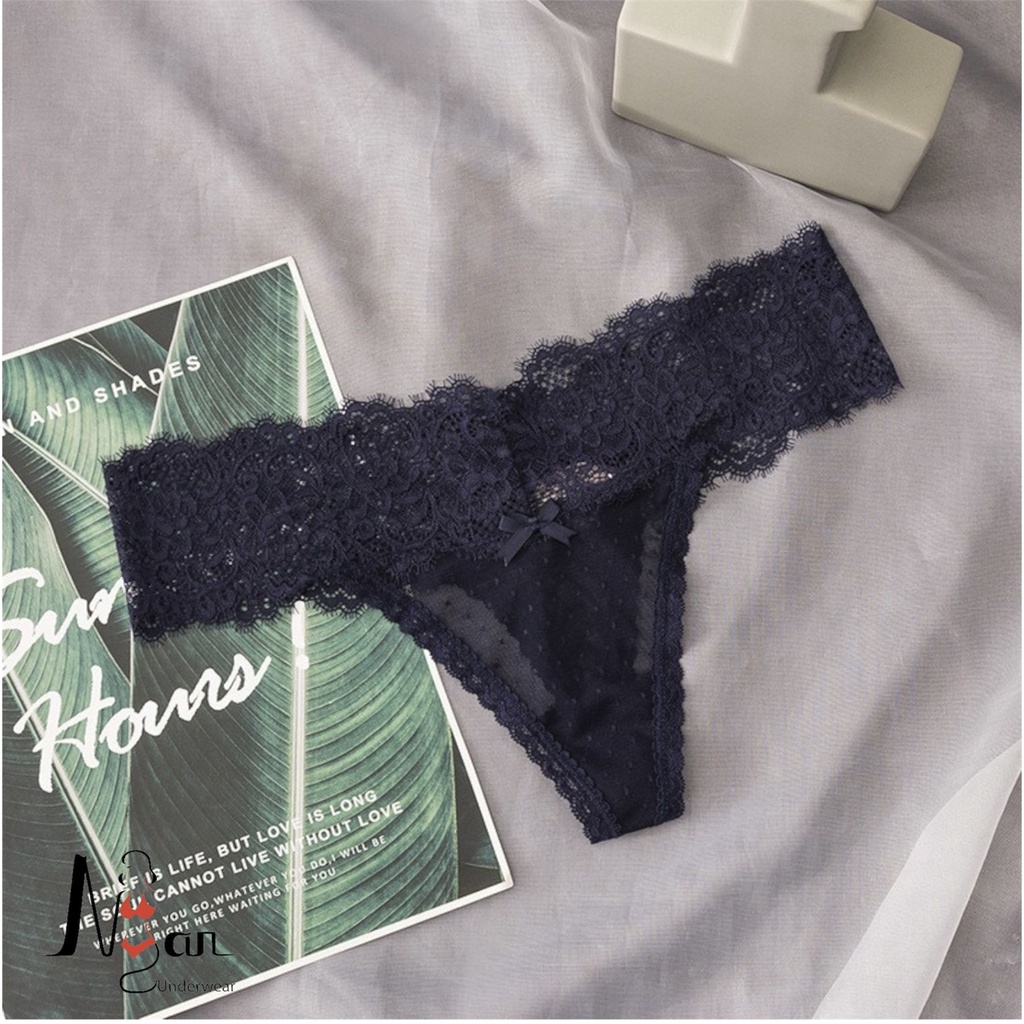 Quần lót lọt khe vải ren sexy NGAN HOUSE - CHUYÊN ĐỒ LÓT 🍑