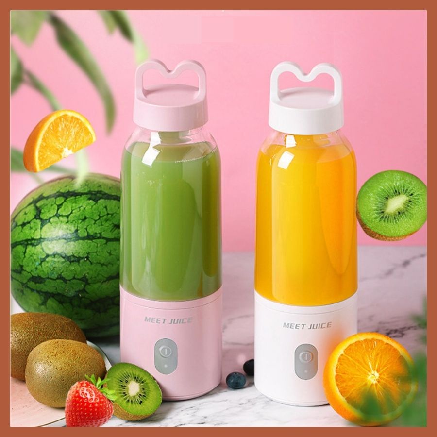 Máy xay sinh tố cầm tay Meet Juice 500ml, cao cấp, cực mạnh và an toàn