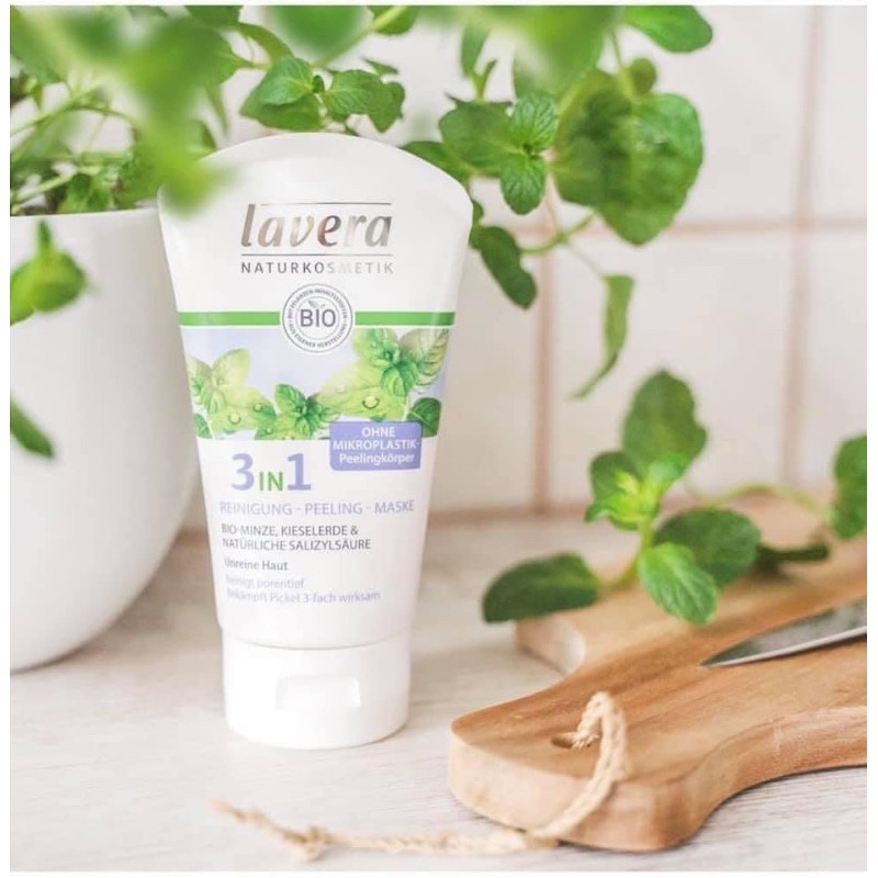 Sữa rửa mặt 3 in 1 Lavera mẫu mới