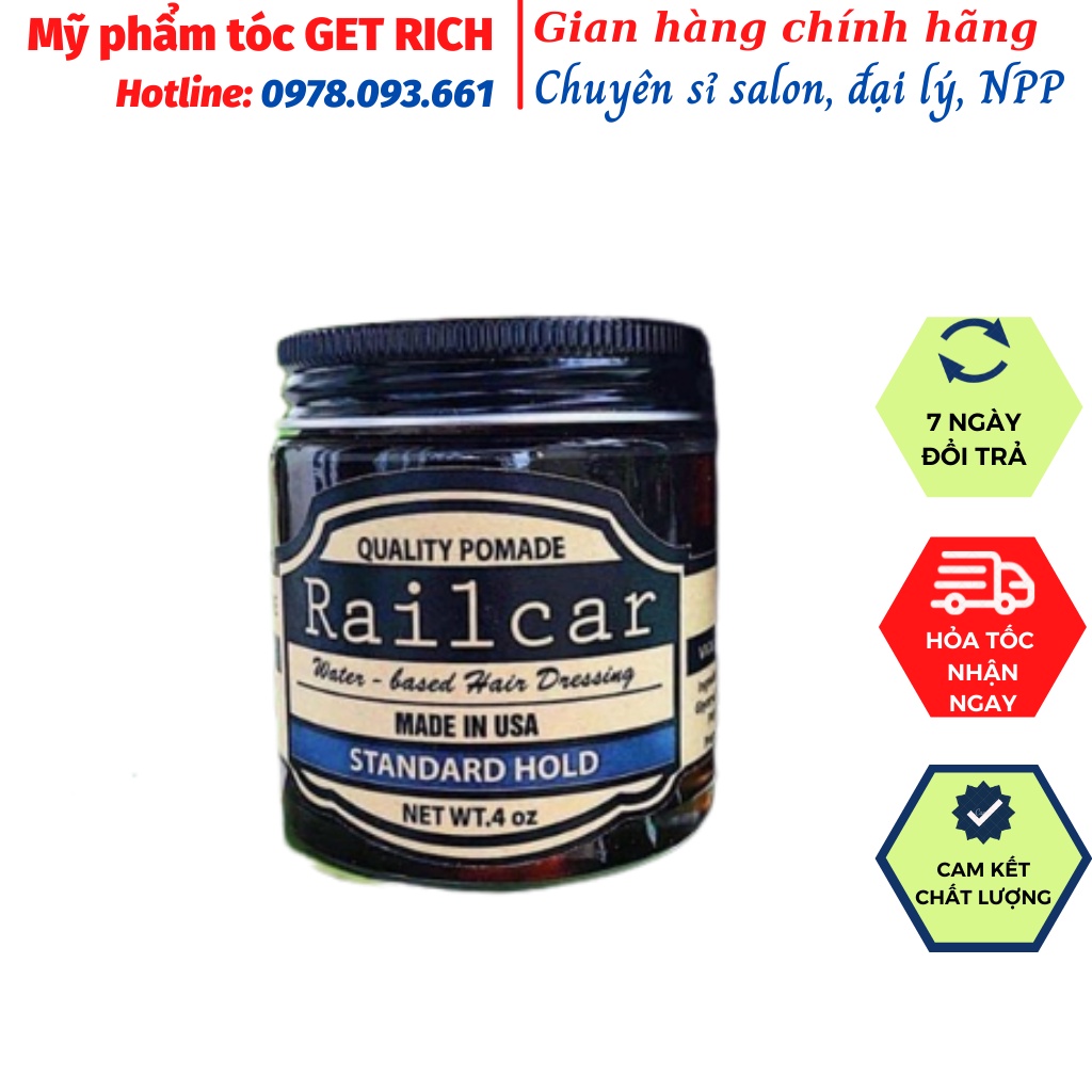 [Hàng Chính Hãng] Sáp Vuốt Tóc Railcar Quality Pomade 100ml