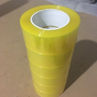Băng dính cây 2,4kg màu vàng chanh ảnh thật