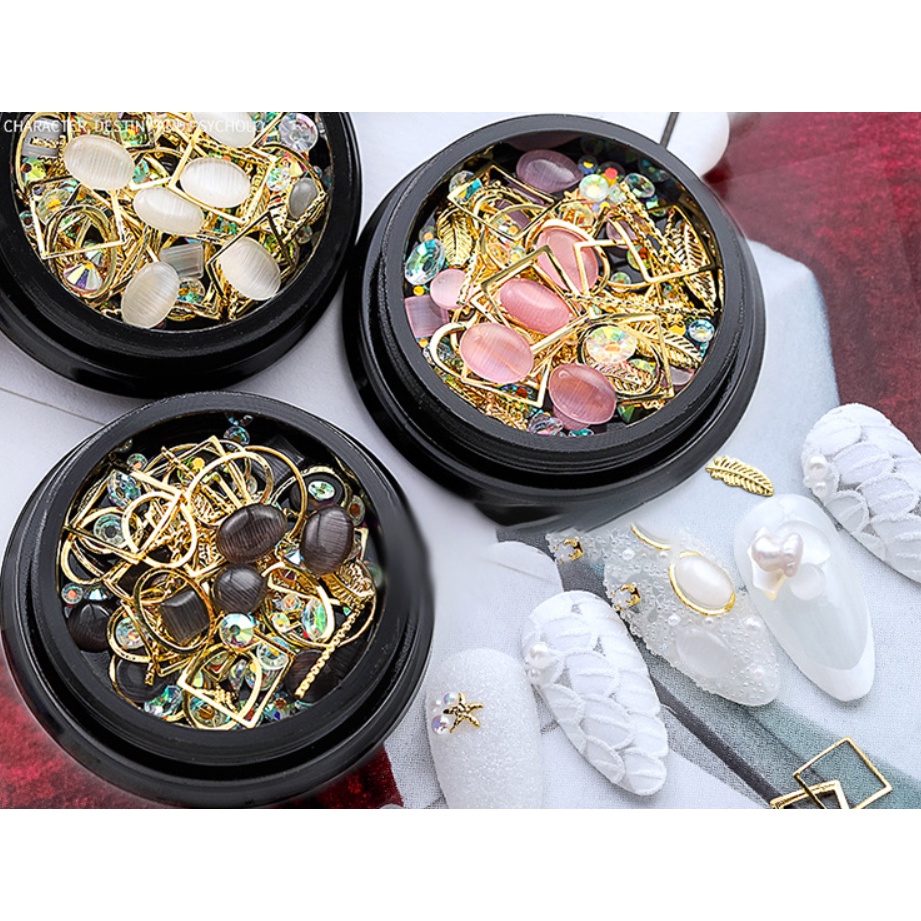 charm mắt mèo trang trí nail