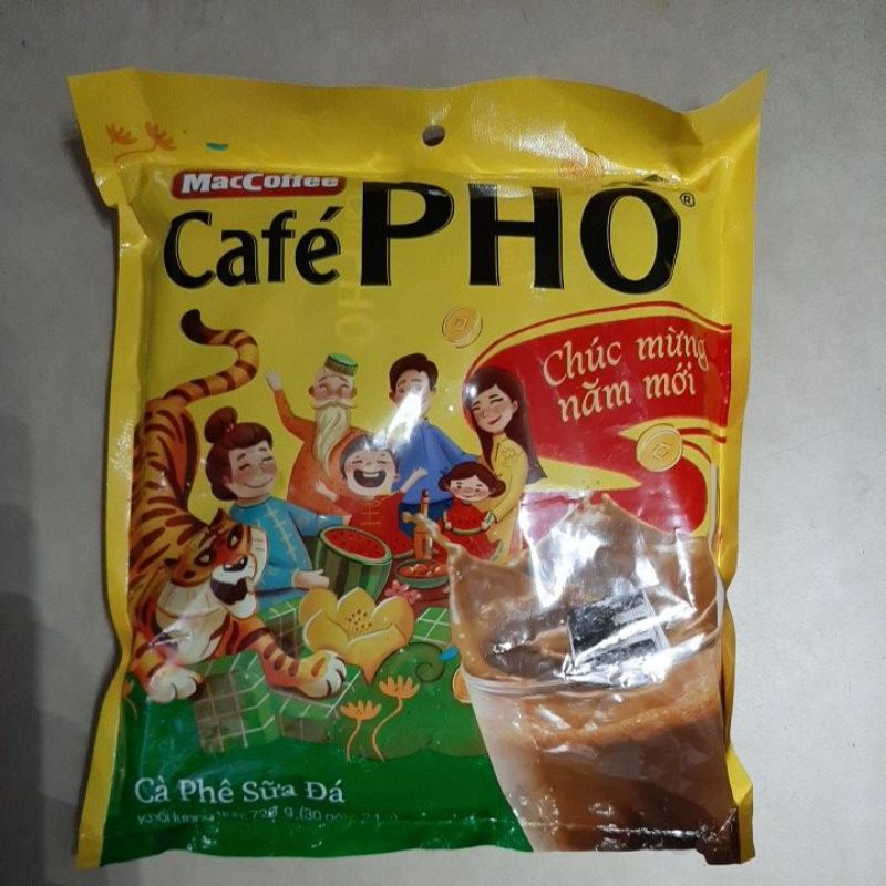 Cà Phê Sữa Đá Café Phố Maccoffee (Bịch 30 Gói x 24g) | BigBuy360 - bigbuy360.vn