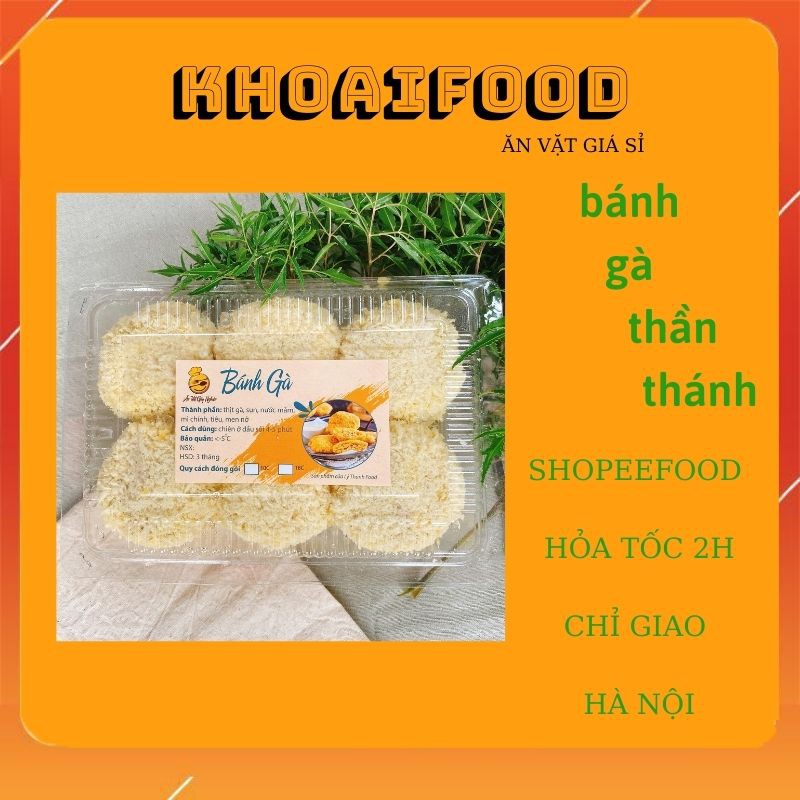 BÁNH GÀ THẦN THÁNH kHOAIFOOD CHIÊN NGON KHÔNG TƯỞNG hộp 18C