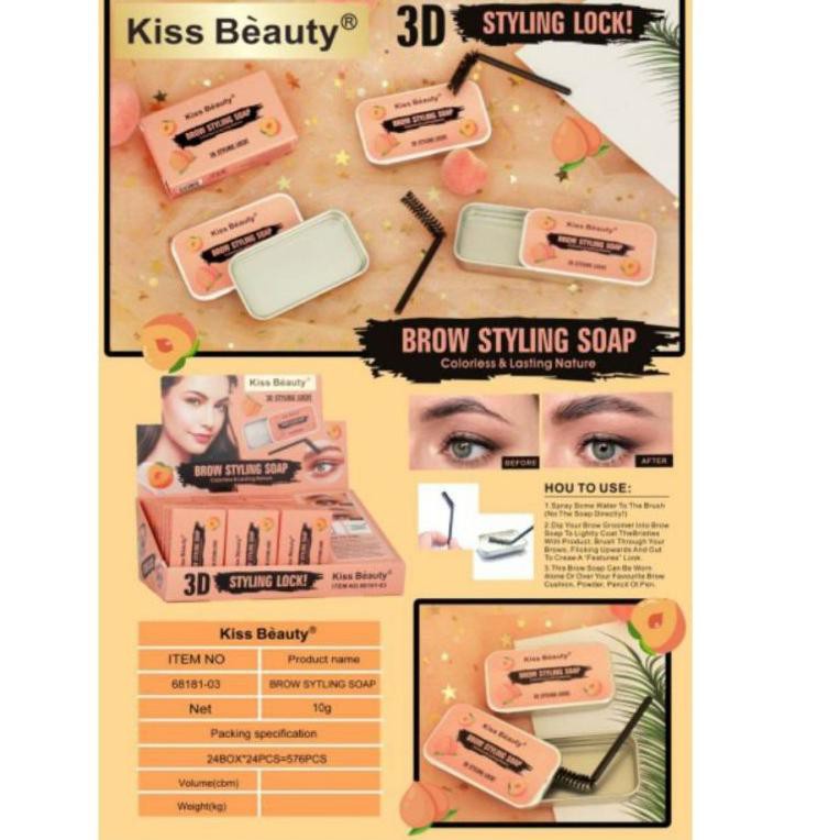 (hàng Mới Về) Xà Phòng Tạo Kiểu Lông Mày 3d Kiss Beauty Per.68181-03 | BigBuy360 - bigbuy360.vn