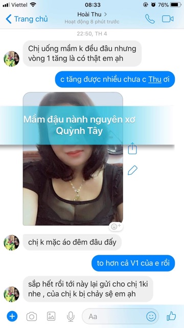 [ Chính Hãng ] Mầm Đậu Nành Cao Cấp Nguyên Chất 100%, tăng size vòng 1, đẹp da, tăng cường sinh lý nữ, giảmstress bốchỏa