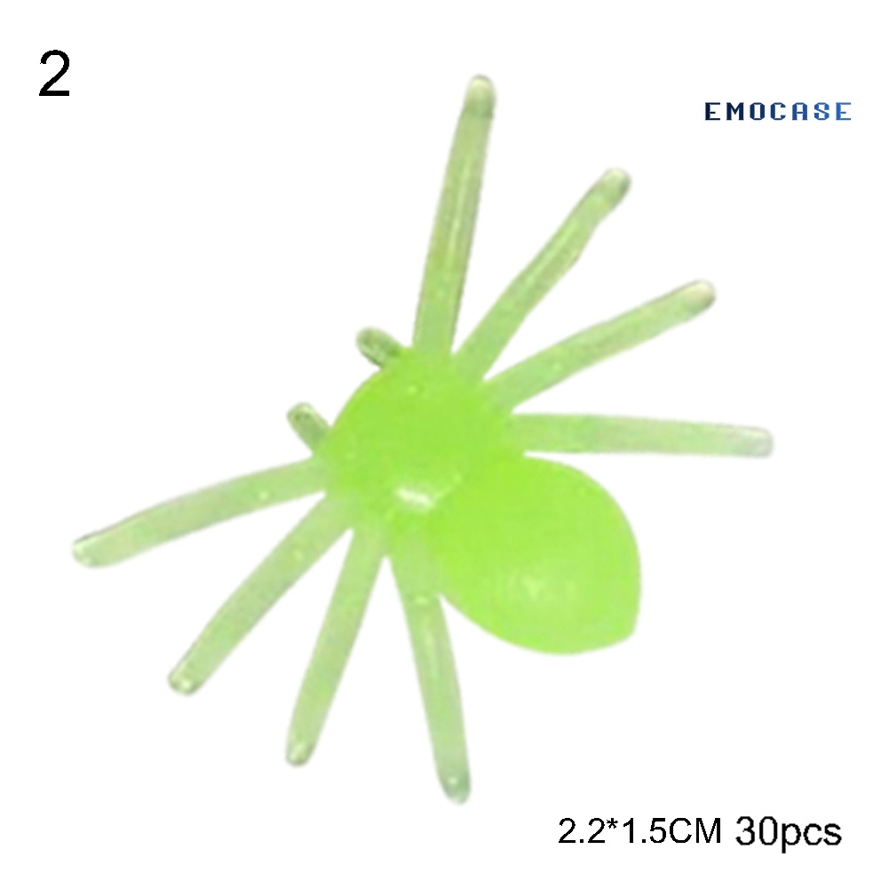 Set 30 Nhện Giả Bằng Nhựa Dùng Để Trang Trí Halloween