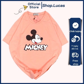 Áo Thun Nam Nữ Unisex Áo Phông vải cotton thoáng mát cổ tròn bigsize XXL 2XL in hình hoạt hình Chuột Minnie - shop.lucas